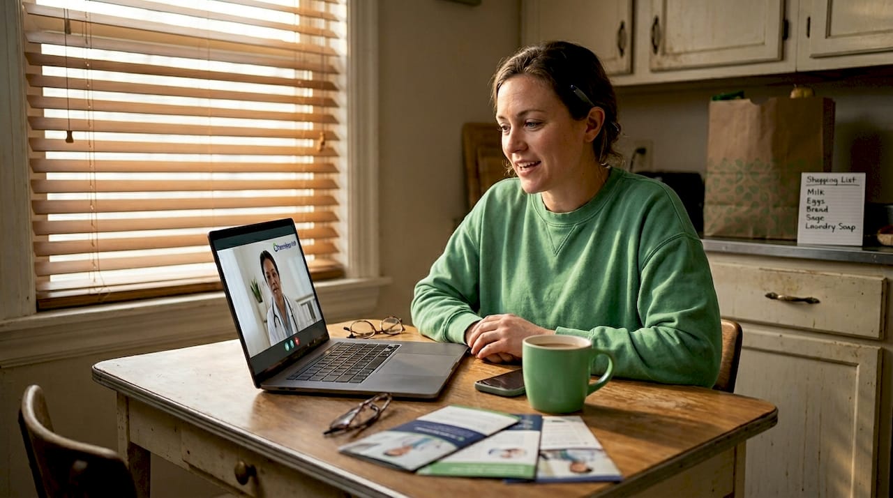 Affordable telehealth care for uninsured patients