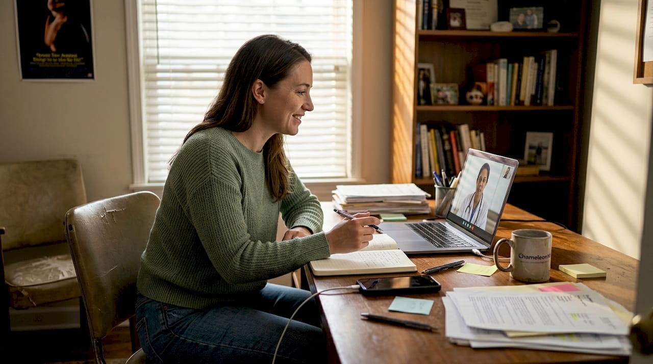 Step-by-step walkthrough of a virtual doctor visit